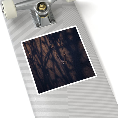 Winter Shadow Play Moody Minimal Sticker | Atmospheric Decor