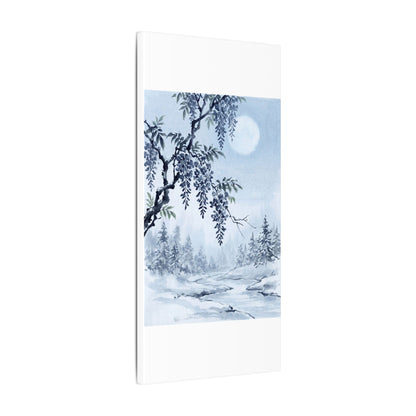 Seijaku Wisteria Canvas Art - Zen Sumi E