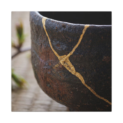 Dawn Tea Ceremony Canvas Art - Kintsugi Mono No Aware