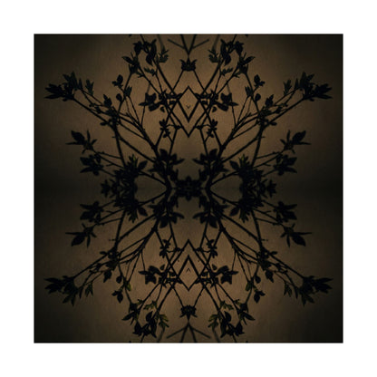 Shadow Play Wall Art Print | Spring Dark Japandi Shadow Zen Art
