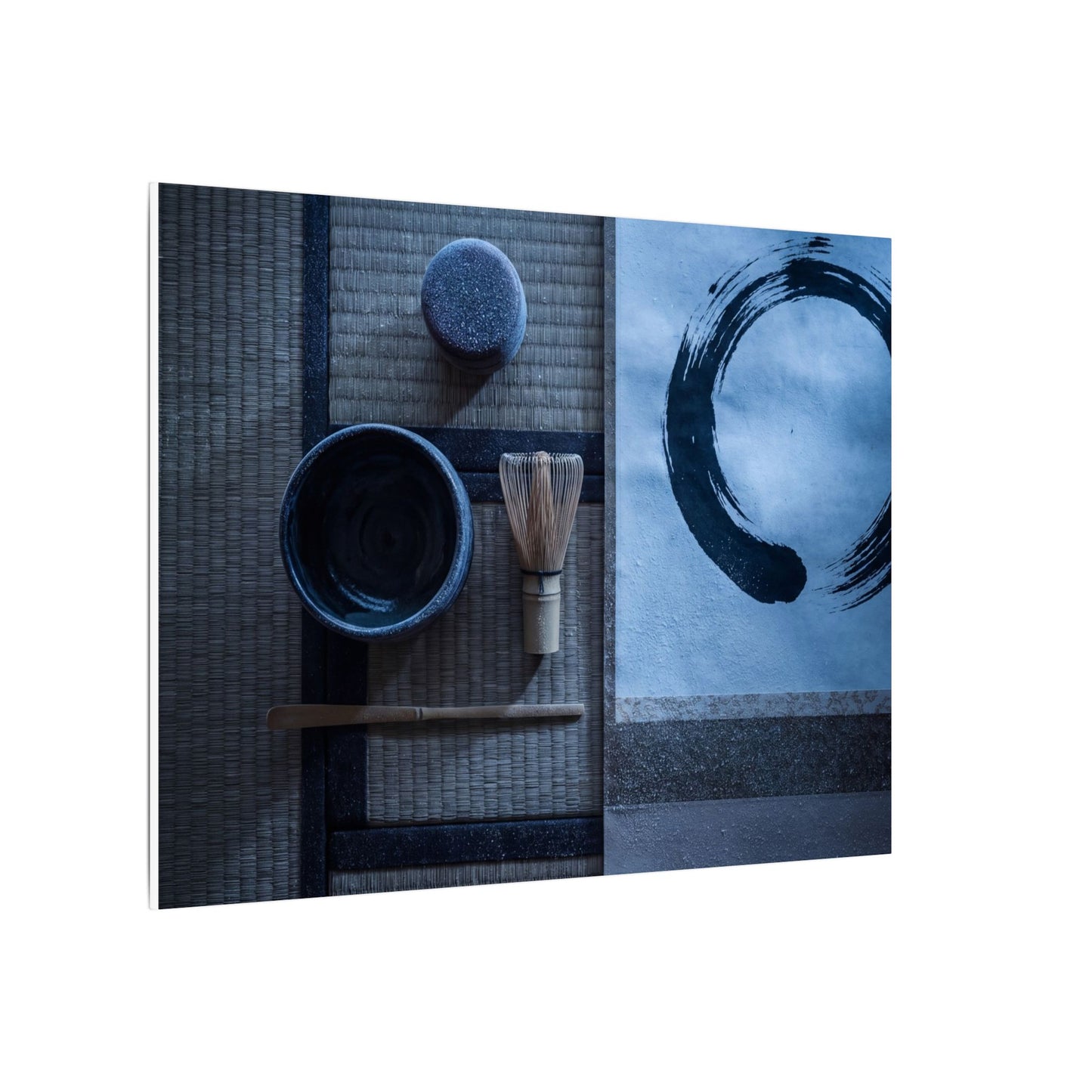 Tea Ceremony Enso Canvas Art | Calm Zen Art