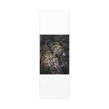 Moonlit Garden Japanese Pattern Canvas Art | Elegant Japandi Art