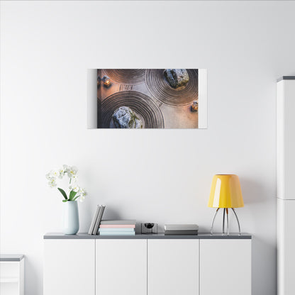 Candlelight Rock Garden Canvas Art - Japandi Ma