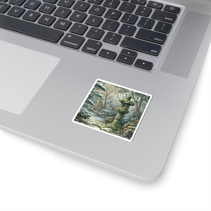 Datsuzoku Stone Lantern Sticker - Japandi Japanese Pattern