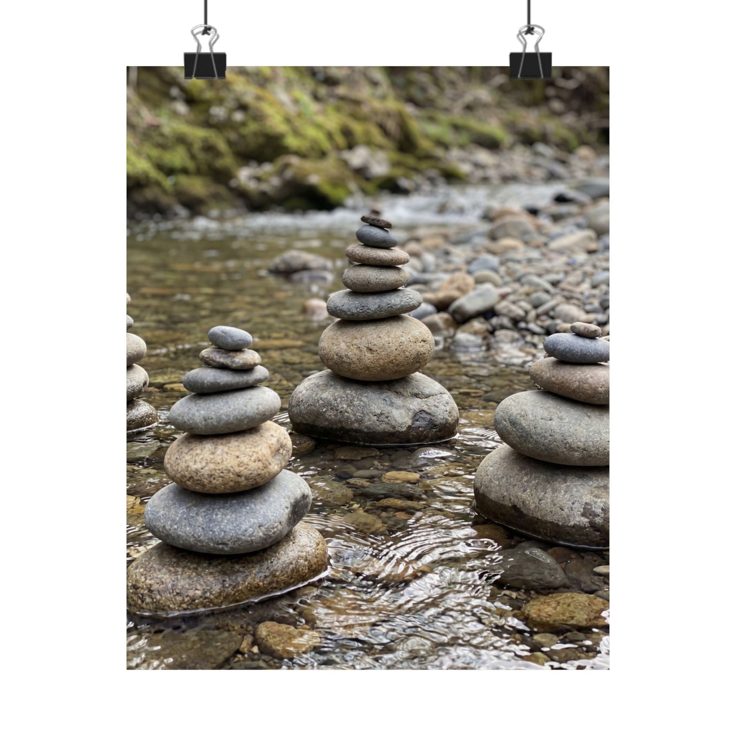 Bamboo Grove Winter Wall Art Print | Zen Peaceful Design