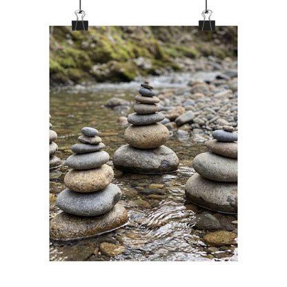 Bamboo Grove Winter Wall Art Print | Zen Peaceful Design