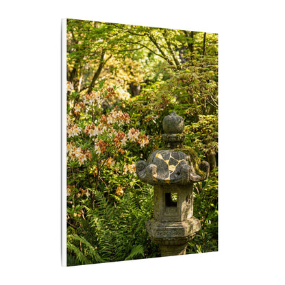 Spring Stone Lantern Gold Repair Canvas Art | Beautiful Decor