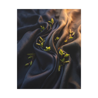 Spring Silk Drape Moody Minimal Canvas Art | Luxurious Decor