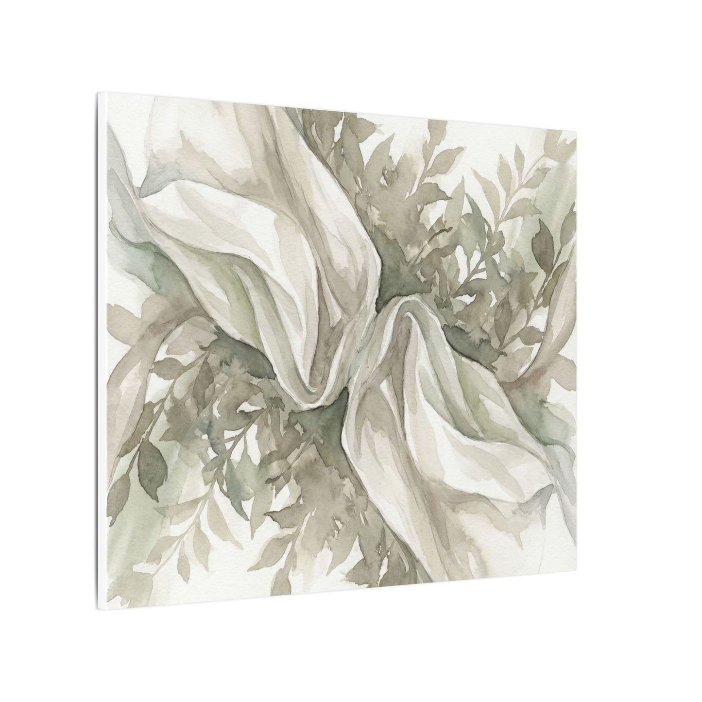 Summer Silk Drape Watercolor Canvas Art | Cozy Decor
