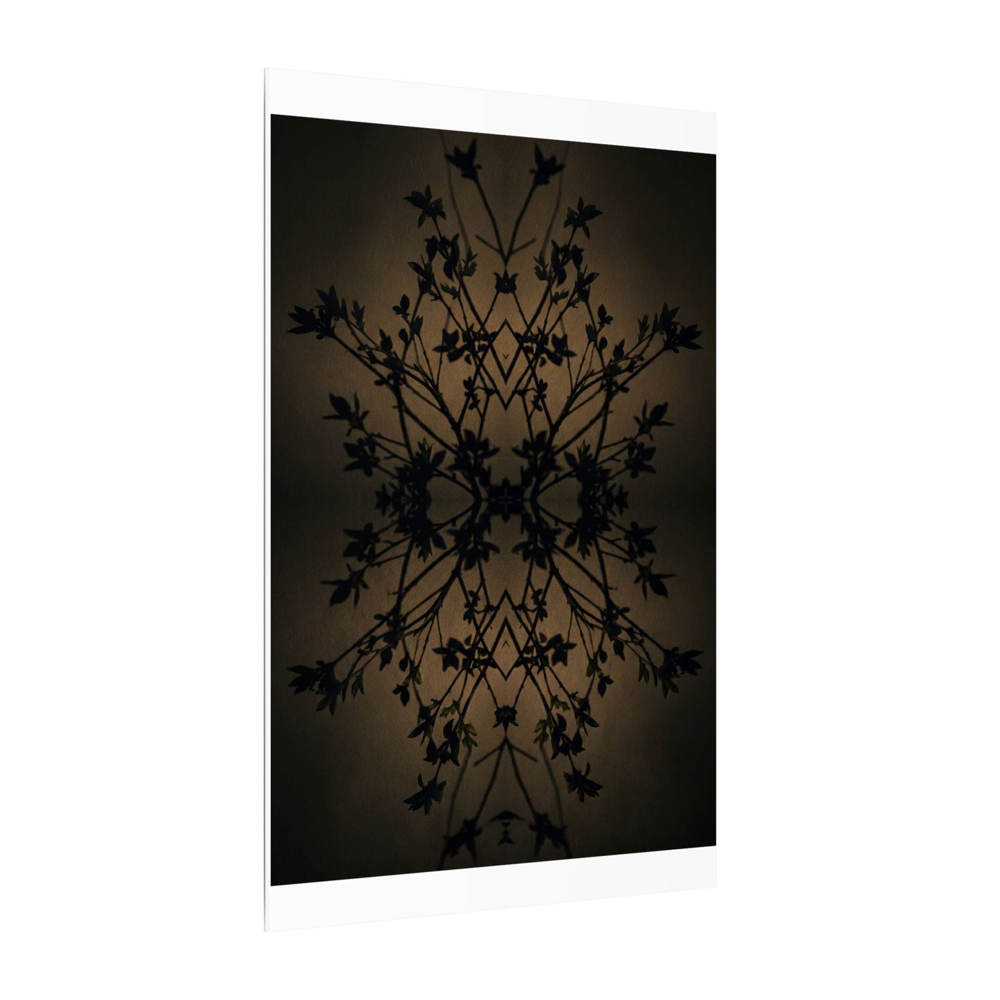 Golden Hour Shadow Play Canvas Art - Dark Japandi Seijaku