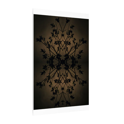 Golden Hour Shadow Play Canvas Art - Dark Japandi Seijaku