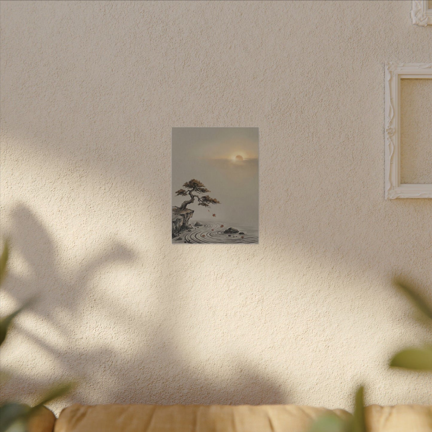 Pine Tree Canvas Art | Autumn Zen Karesansui Art