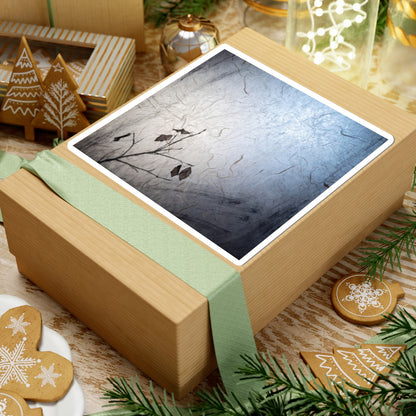 Shoji Screen Sticker | Winter Japandi Texture Art Art Print