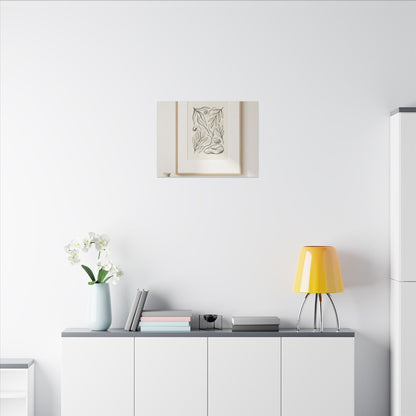 Japandi Charcoal Canvas Art