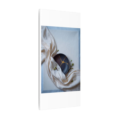 Ma Silk Drape Canvas Art - Kintsugi Gold Repair