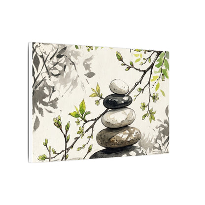 Spring River Stones Japanese Pattern Canvas Art | Elegant Decor