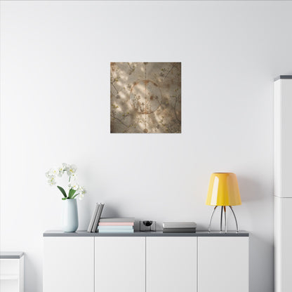 Japandi Rust Patina in Dappled | Japanese Pattern Canvas Art