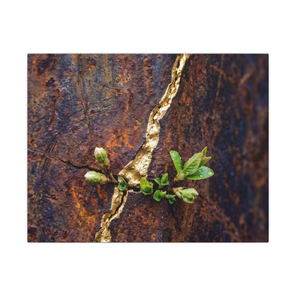 Overcast Rust Patina Canvas Art - Kintsugi Datsuzoku