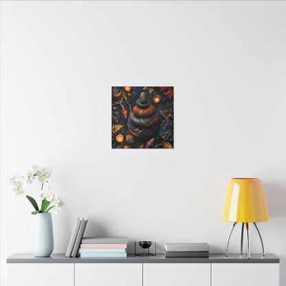 Summer River Stones Gold Vein Canvas Art | Resilient Decor