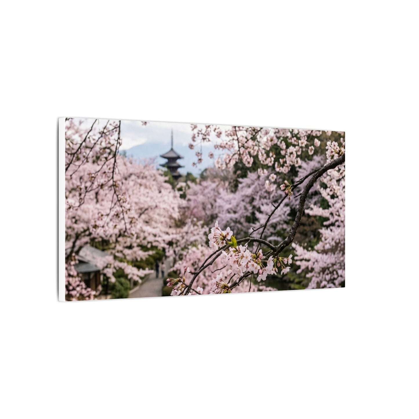 Japandi Ceramic Bowl in Golden Hour | Watercolor Canvas Art