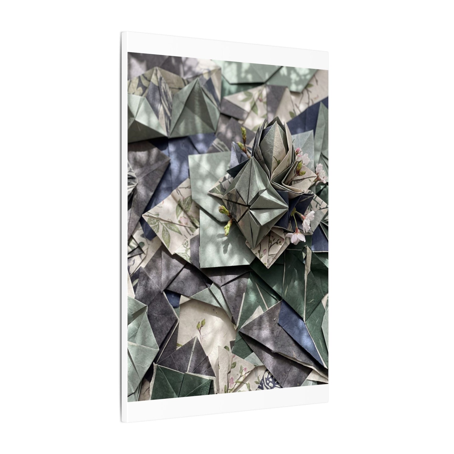 Shibui Paper Fold Canvas Art - Japandi Japanese Pattern