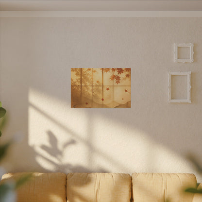 Shoji Screen Texture Canvas Art | Earthy Japandi Art