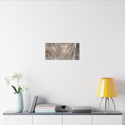 Ma Silk Drape Canvas Art - Japandi Japanese Pattern