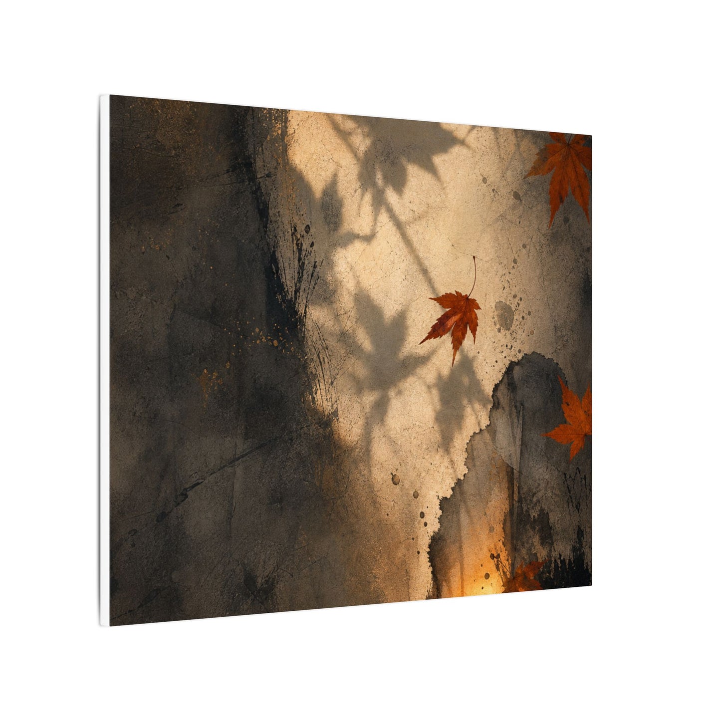 Shadow Play Texture Canvas Art | Neutral Japandi Art