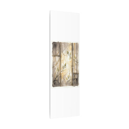Shoji Screen Spring Canvas Art | Japandi Cozy Design