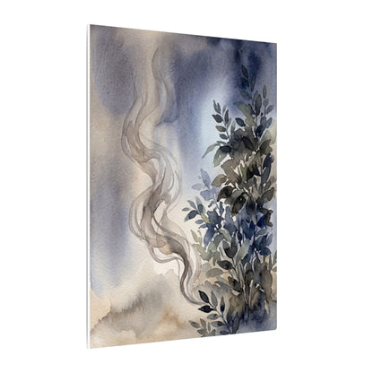 Incense Smoke Summer Canvas Art | Japandi Cozy Design