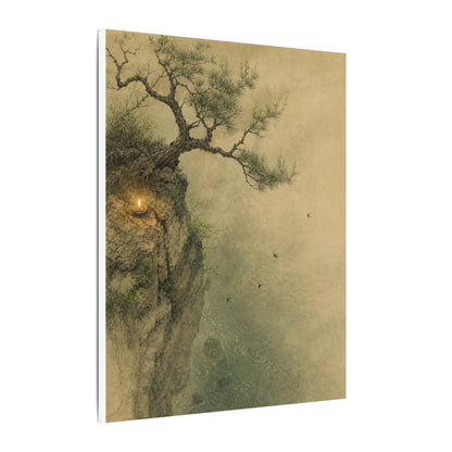 Spring Pine Tree Minimal Line Canvas Art | Earthy Decor