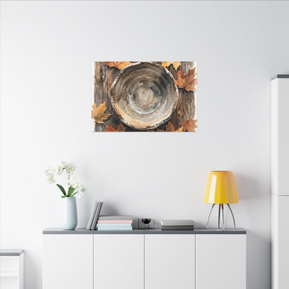 Ma Ceramic Bowl Canvas Art - Japandi Watercolor