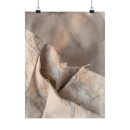 Winter Paper Fold Watercolor Wall Art Print | Elegant Decor