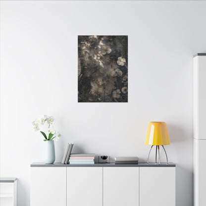 Winter Dried Flowers Texture Canvas Art | Elegant Decor