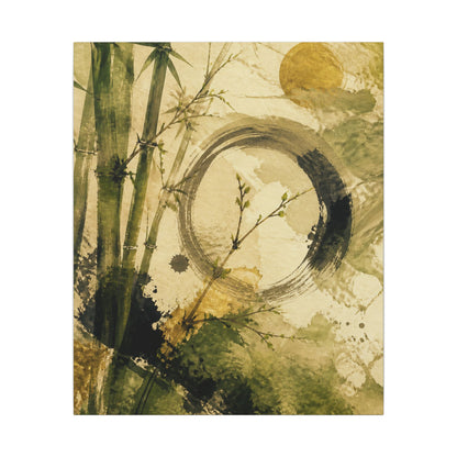 Ink Brushstroke Sumi E Canvas Art | Calm Zen Art