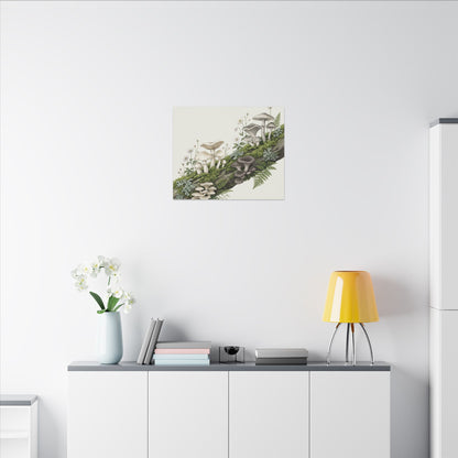 Dried Flowers Spring Canvas Art | Japandi Neutral Design