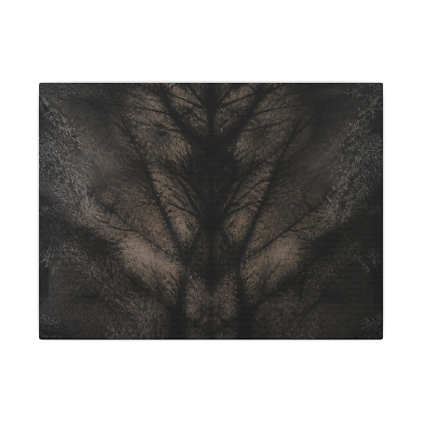 Seijaku Shadow Play Canvas Art - Dark Japandi Charcoal Ink