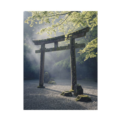Torii Gate Canvas Art | Spring Zen Karesansui Art