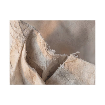Japandi Paper Fold in Candlelight | Watercolor Canvas Art