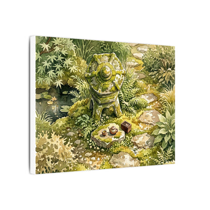 Datsuzoku Stone Lantern Canvas Art - Japandi Watercolor