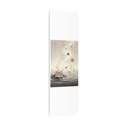 Lotus Flower Canvas Art | Autumn Zen Ukiyo E Inspired Art