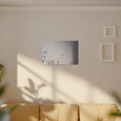 Japandi Shadow Play in Dawn | Japanese Pattern Canvas Art