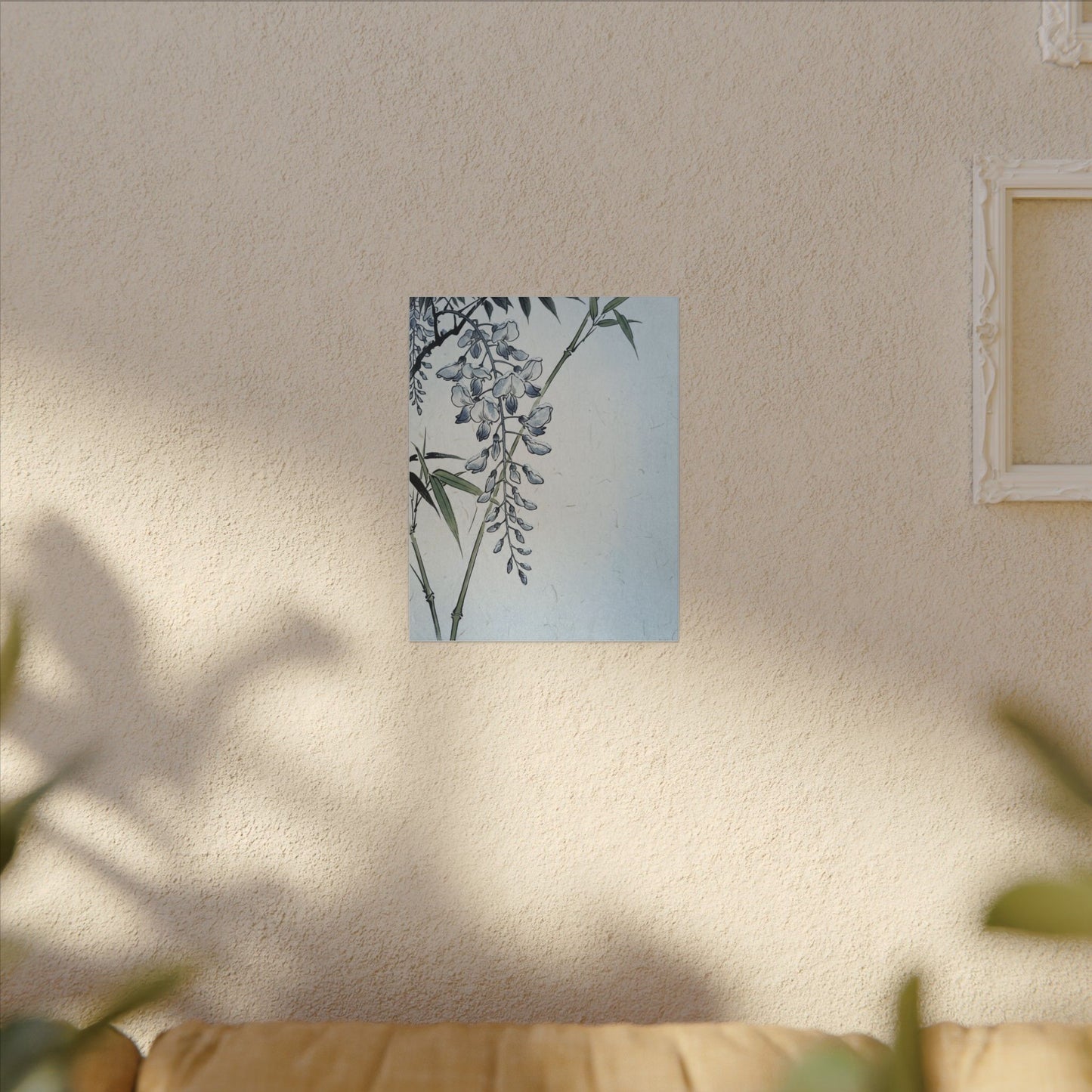 Zen Wisteria in Moonlight | Ukiyo E Inspired Canvas Art
