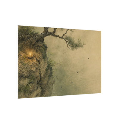 Spring Pine Tree Minimal Line Canvas Art | Earthy Decor