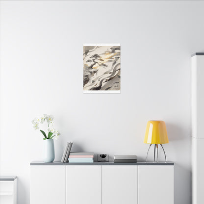 Golden Hour Pine Tree Canvas Art - Japandi Seijaku