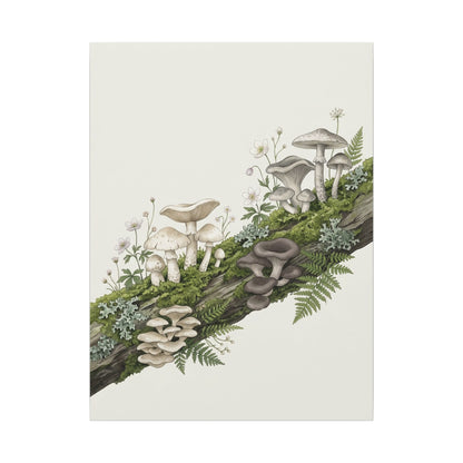 Dried Flowers Spring Canvas Art | Japandi Neutral Design