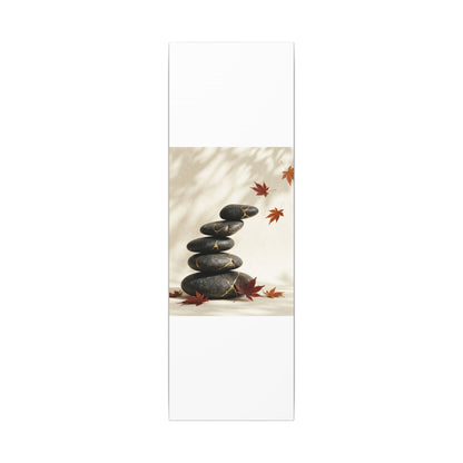 Kintsugi River Stones in Dappled | Crackle Gold Canvas Art