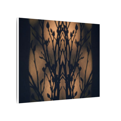 Dark Japandi Shadow Play in Golden Hour | Shadow Zen Canvas Art