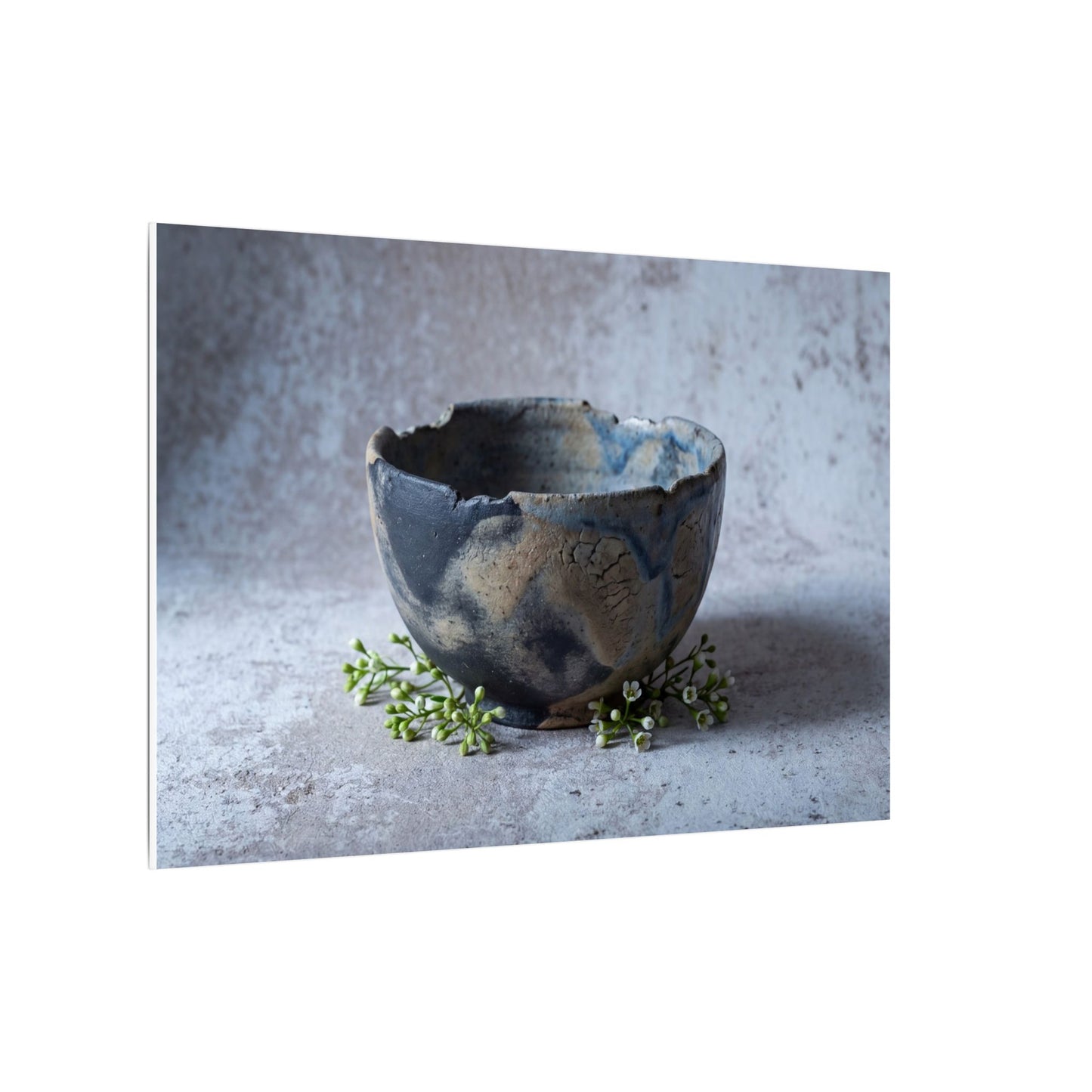 Ceramic Bowl Spring Canvas Art | Japandi Warm Design