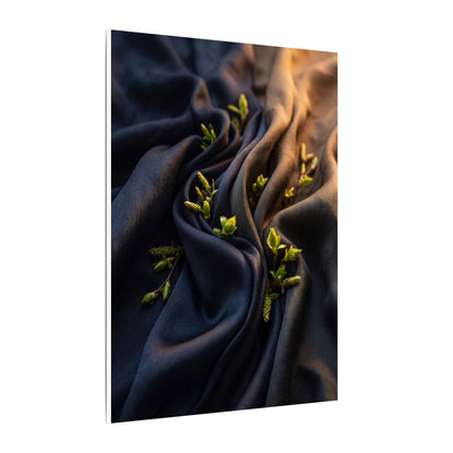 Spring Silk Drape Moody Minimal Canvas Art | Luxurious Decor